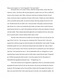 Реферат: Great Gatsby And Money Essay Research Paper