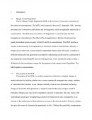 Mergers And Acquisitions Under The European Union Legislation And Jurisdiction Between The Eu And National Courts