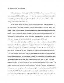 sniper vs the tell tale heart college essays the tell tale heart essay