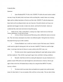 cinderella man essay