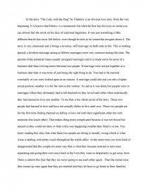 the lady with the dog essay