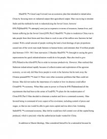 China During Sun Yatsen And Mao Zedong Free Essays China During Sun Yatsen And Mao Zedong Essay In English Literature also Essay Samples For High School What Is A Thesis Statement In An Essay