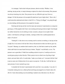 how to deal with peer pressure essay