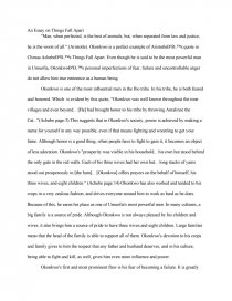 okonkwo things fall apart college essays essay things fall apart