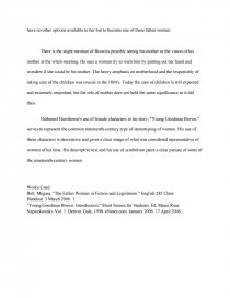 analysis of character in “young goodman analysis of character in “young goodman