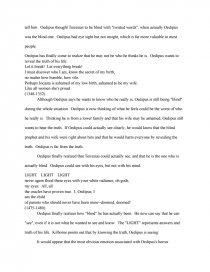 oedipus blindness research paper essay on blindness