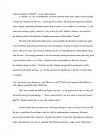 Guilt In Spunk By Zora Neale Hurston Research Paper Essay Preview Guilt In Spunk By Zora Neale Hurston