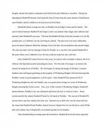 wuthering heights revenge essay