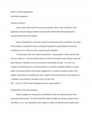 Project Management