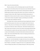Causes Of The American Revolution