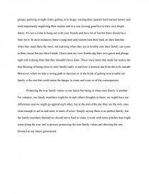 Реферат: Family Value Essay Research Paper Family ValuesBy
