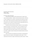 Gap Analysis: Global Communications
