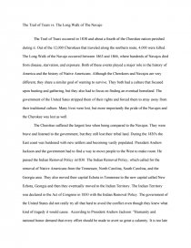 Реферат: Trail Of Tears Essay Research Paper Trail