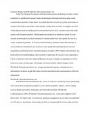 Cultural Changes Inside Worldwide Telecommunications, Inc
