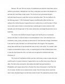 Articles Of Confederation Dbq