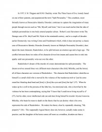 multiple personality disorder essay