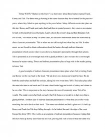 the snows of kilimanjaro character analysis