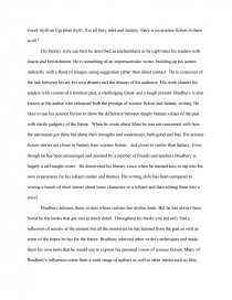 Реферат: Ray Bradbury Essay Research Paper Ray Bradbury