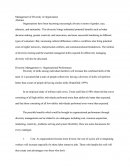 Management Of Diversity In Organization