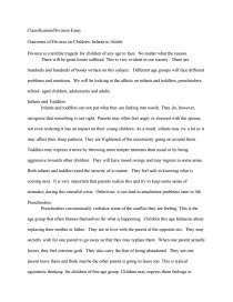 division classification essay