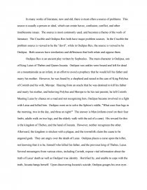 oedipus rex essay
