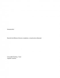 difference between morph allomorph morpheme essays allomorph