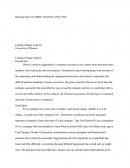 Leading Change Analysis