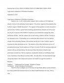Legal Issues In Reduction Of Workforce Simlation