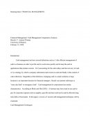 Cash Management