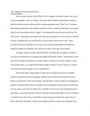The Language Of Sexual Discrimination