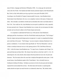 bradstreet the prologue