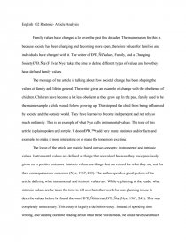 Реферат: Family Values Essay Research Paper Throughout the