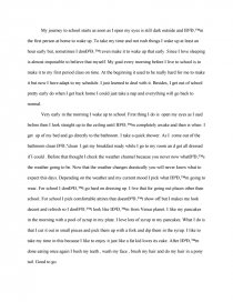 essay about journey in high school
