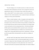 Admissions Essay / Advertising