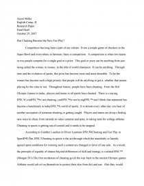 cheating essay
