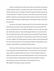 the jaguar poem analysis