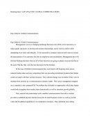 Gap Analysis: Global Communications