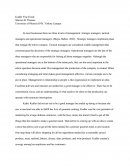 Organizational Behavior