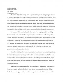 Реферат: Jungle By Upton Sinclair Essay Research Paper Реферат: Jungle By Upton Sinclair Essay Research Paper