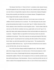 a rose for emily essay