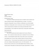 Personal Perspectives Paper
