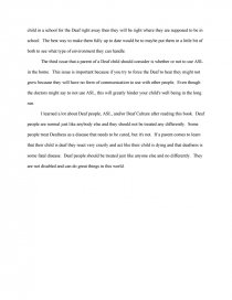 deaf again by mark drolsbaugh essay