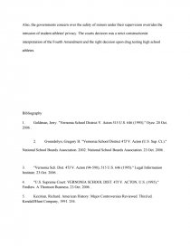 vernonia school district v acton 1995