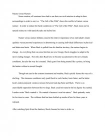 nature versus nurture essay