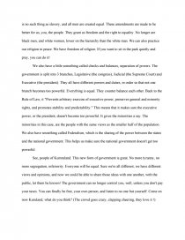 government essay