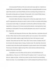 Animal Welfare Vs. Animal Rights - Research Paper Animal Welfare Vs. Animal Rights - Research Paper