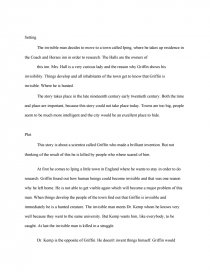 Реферат: Invisible Man Essay Research Paper Invisible Man