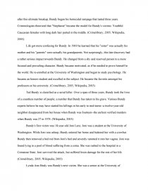 ted bundy profile psychological theories of serial killers