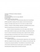 The Impact Of Globalization On Business Enterprises
