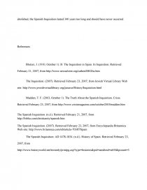 How To Write A Critical Analysis Essay Example Essay Preview The Spanish Inquisition Zoom Zoom Zoom Zoom Honour Killing Essay also Essay On Importance Of English Language The Spanish Inquisition Research Paper Compare And Contrast Dogs And Cats Essay